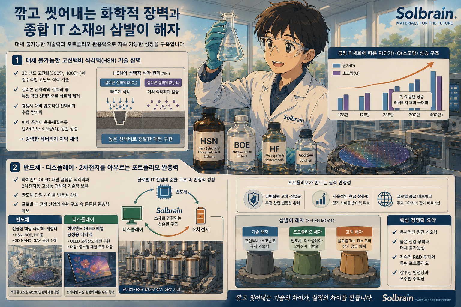 혁신적 기술력을 보여주는 솔브레인 연구소