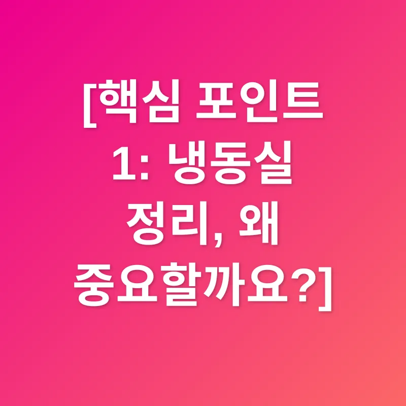 냉동실 정리_1