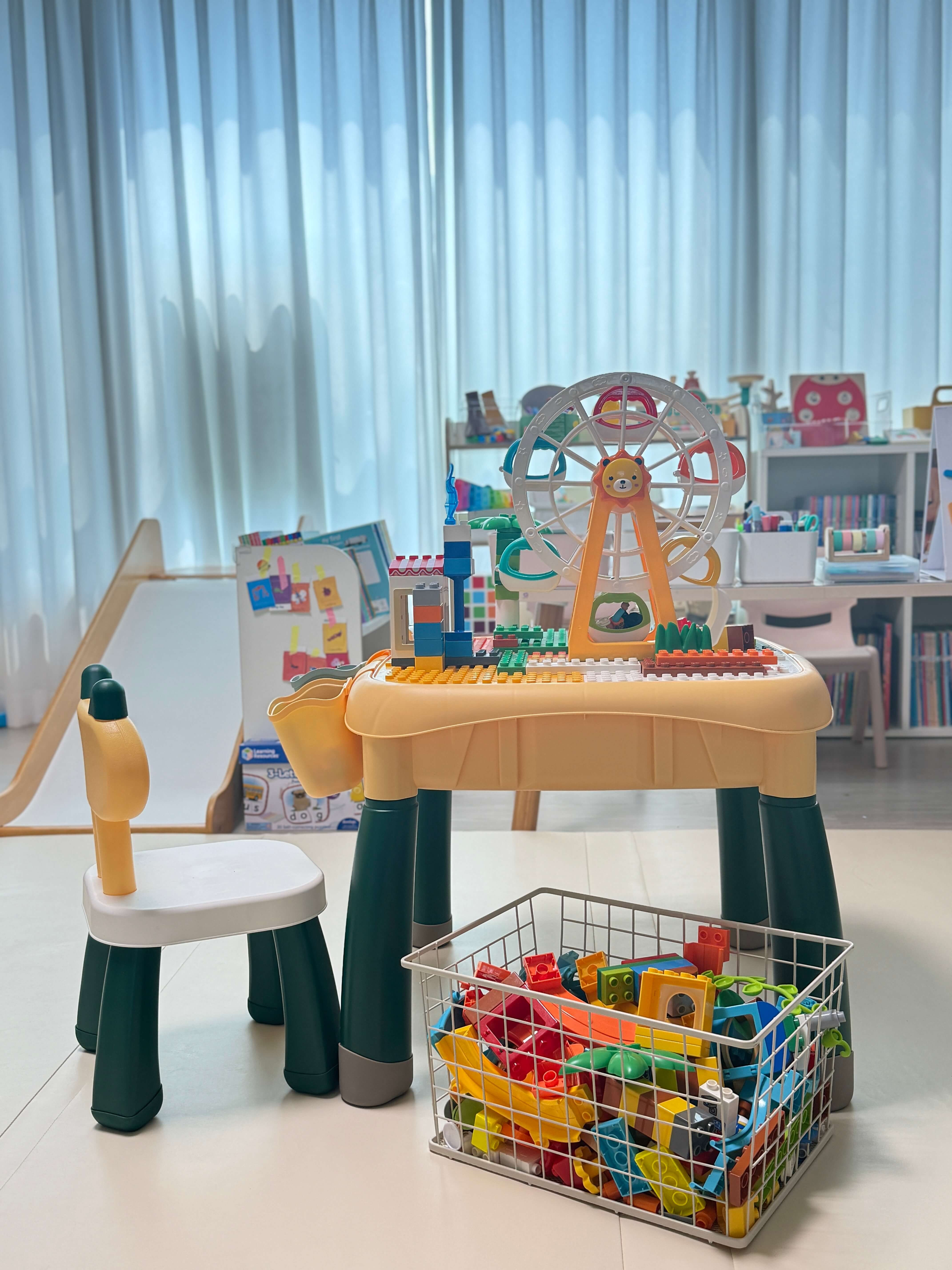 뮤노랑블록놀이테이블