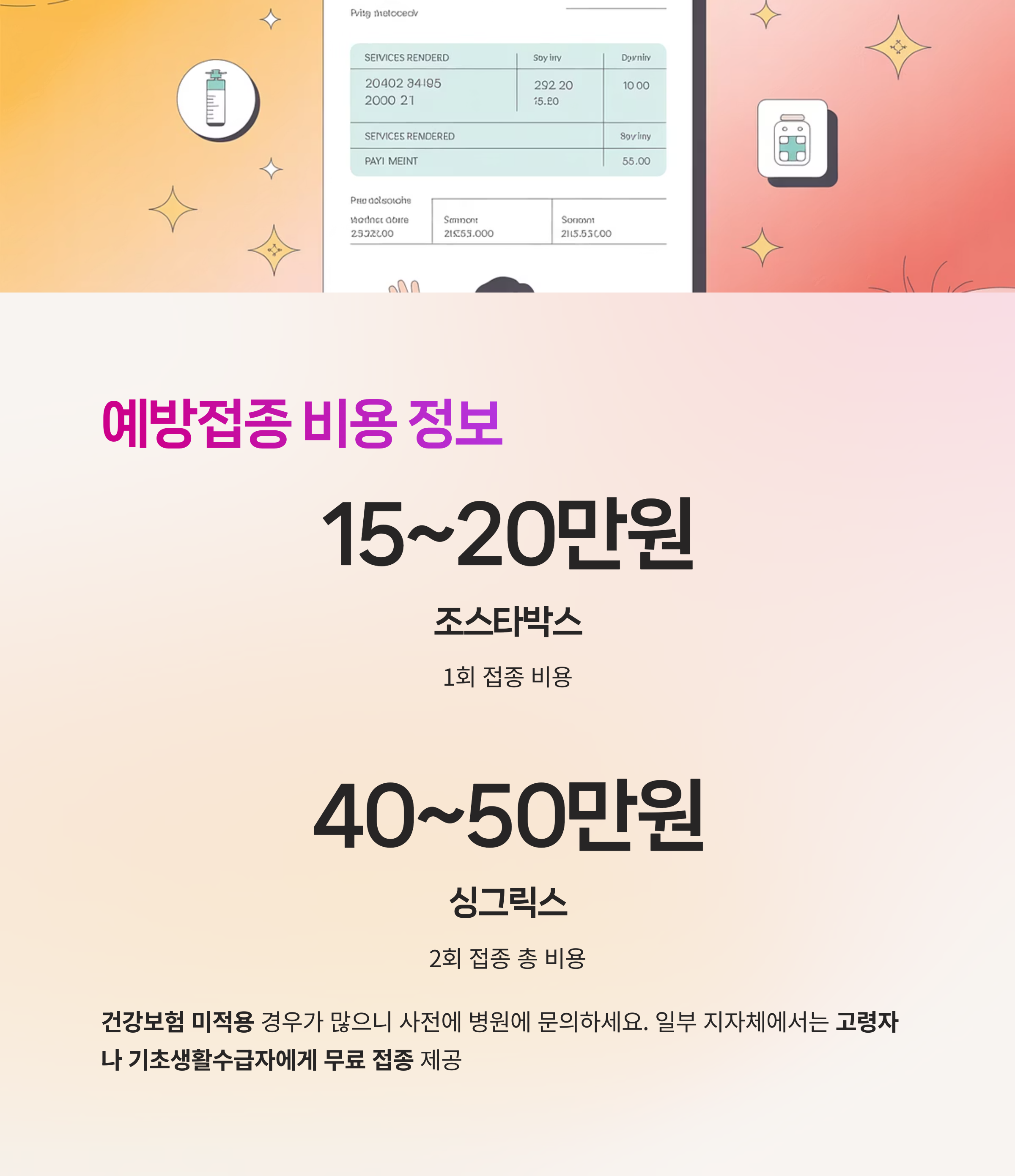 백신 가격,