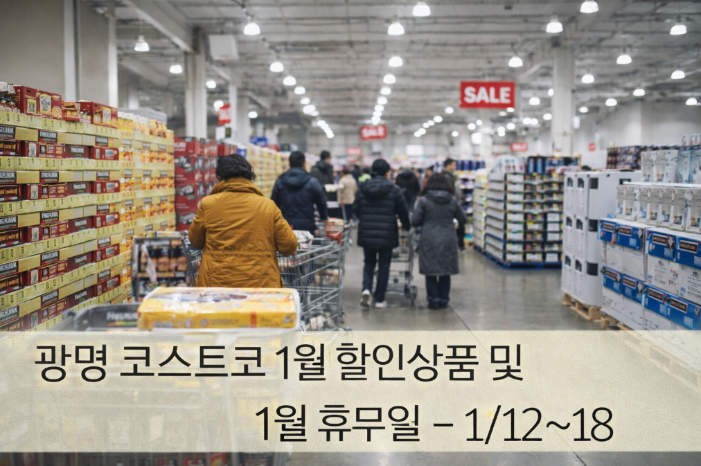 광명 코스트코 1월 할인상품 및 휴무일, 이거 놓치면 후회