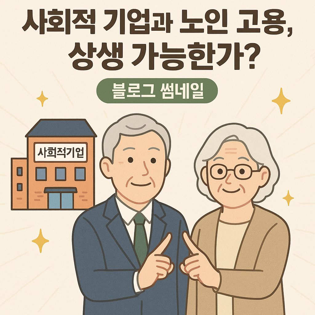 사회적 기업과 노인 고용, 상생 가능성 관련 사진