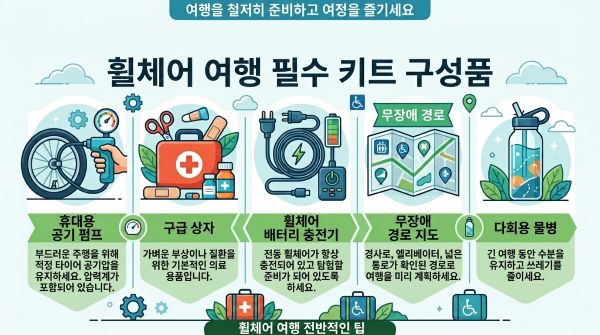 wheelchair travel kit.