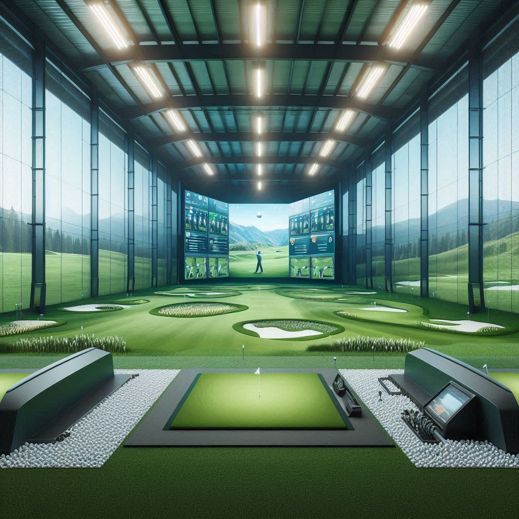 실내골프연습장 배경