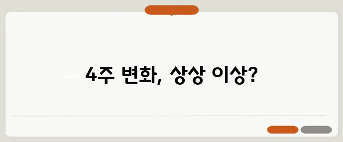 GLP-1 주사 다이어트 4주 실제 체중 변화 데이터 놀랍네요!