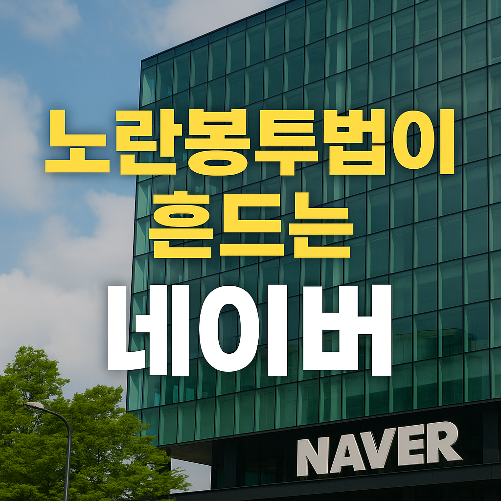 노란봉투법 시험대 네이버 손자회사