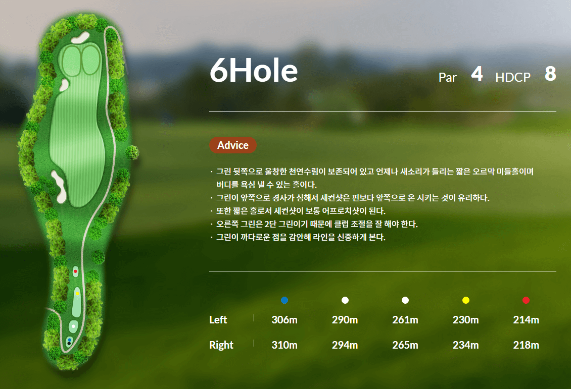 신원 CC 코스 공략도 15