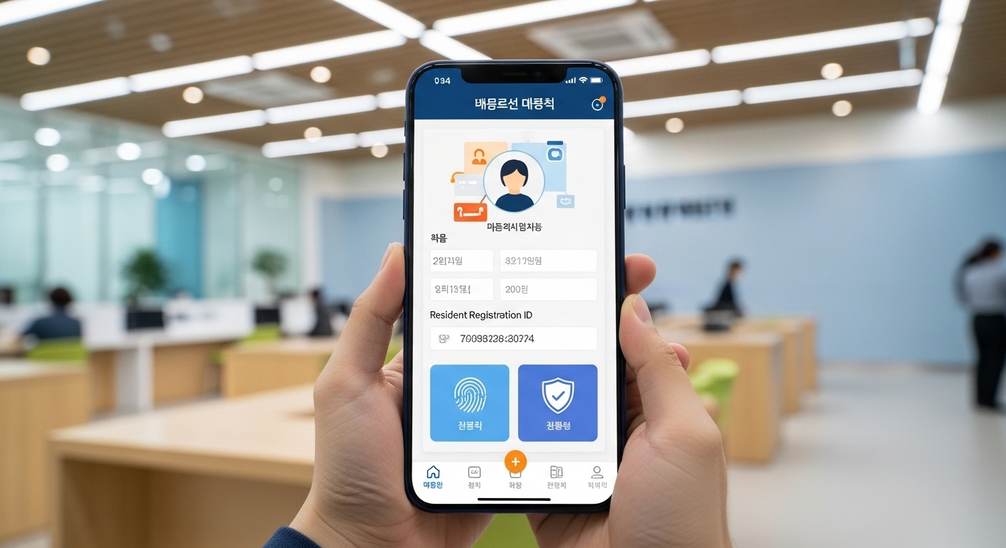 모바일주민등록증 발급