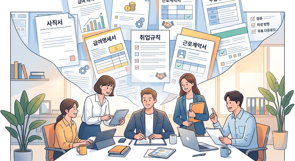 주식회사 인사 노무 행정 실무 서식 종류와 작성 방법 총정리