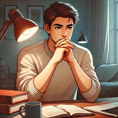 고민하는 청년