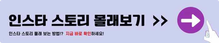 인스타 스토리 몰래 보기