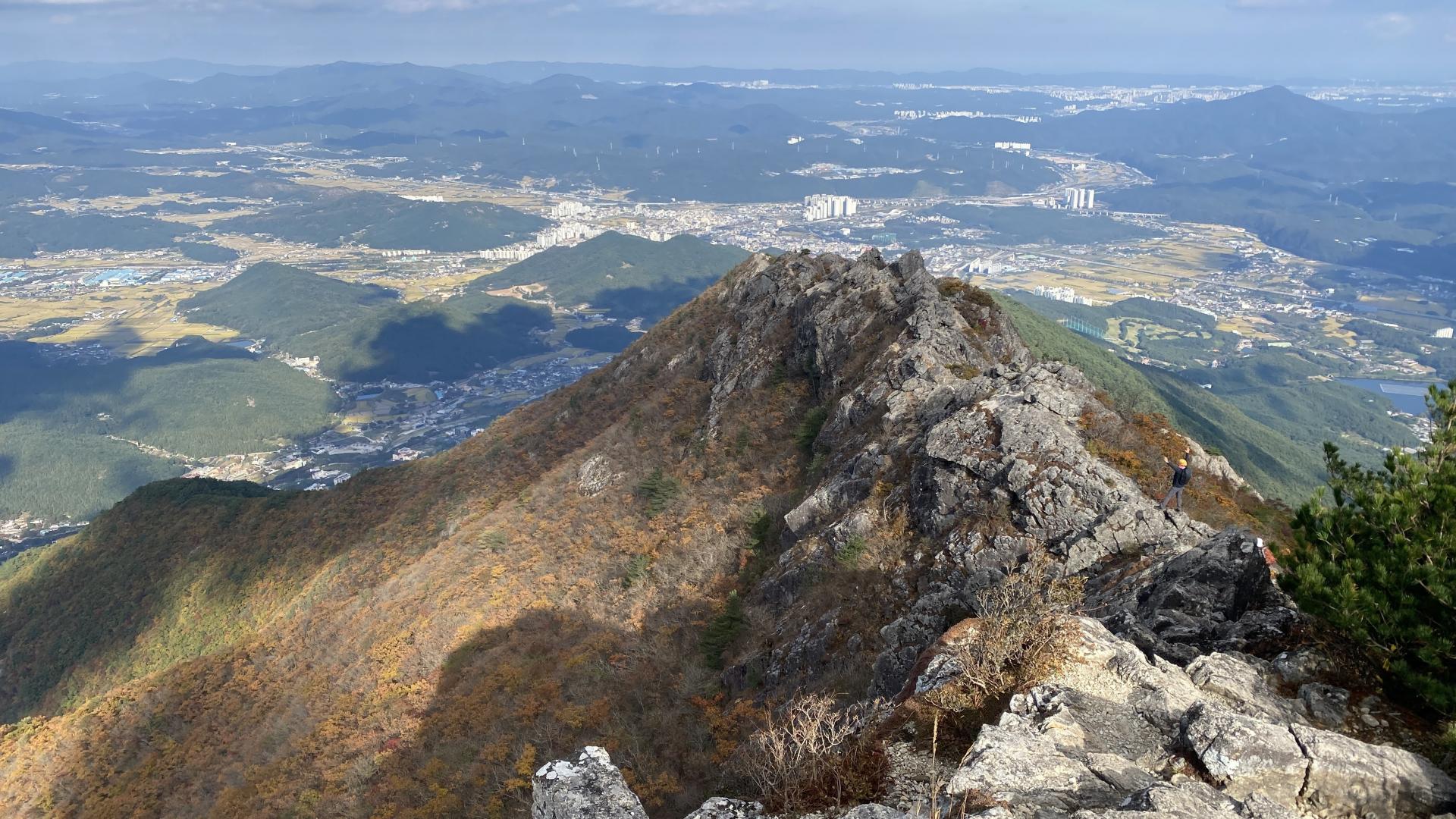 신불산 등산코스 지도