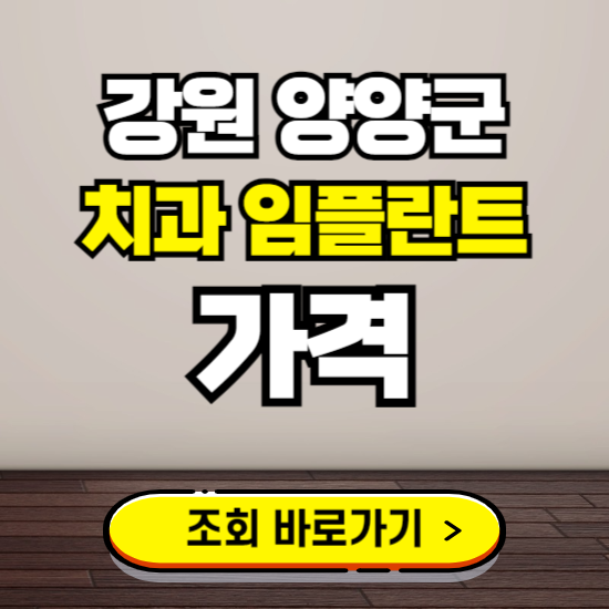 양양군 임플란트 가격 진료 비용 확인하는 곳 ❘ 치과 추천