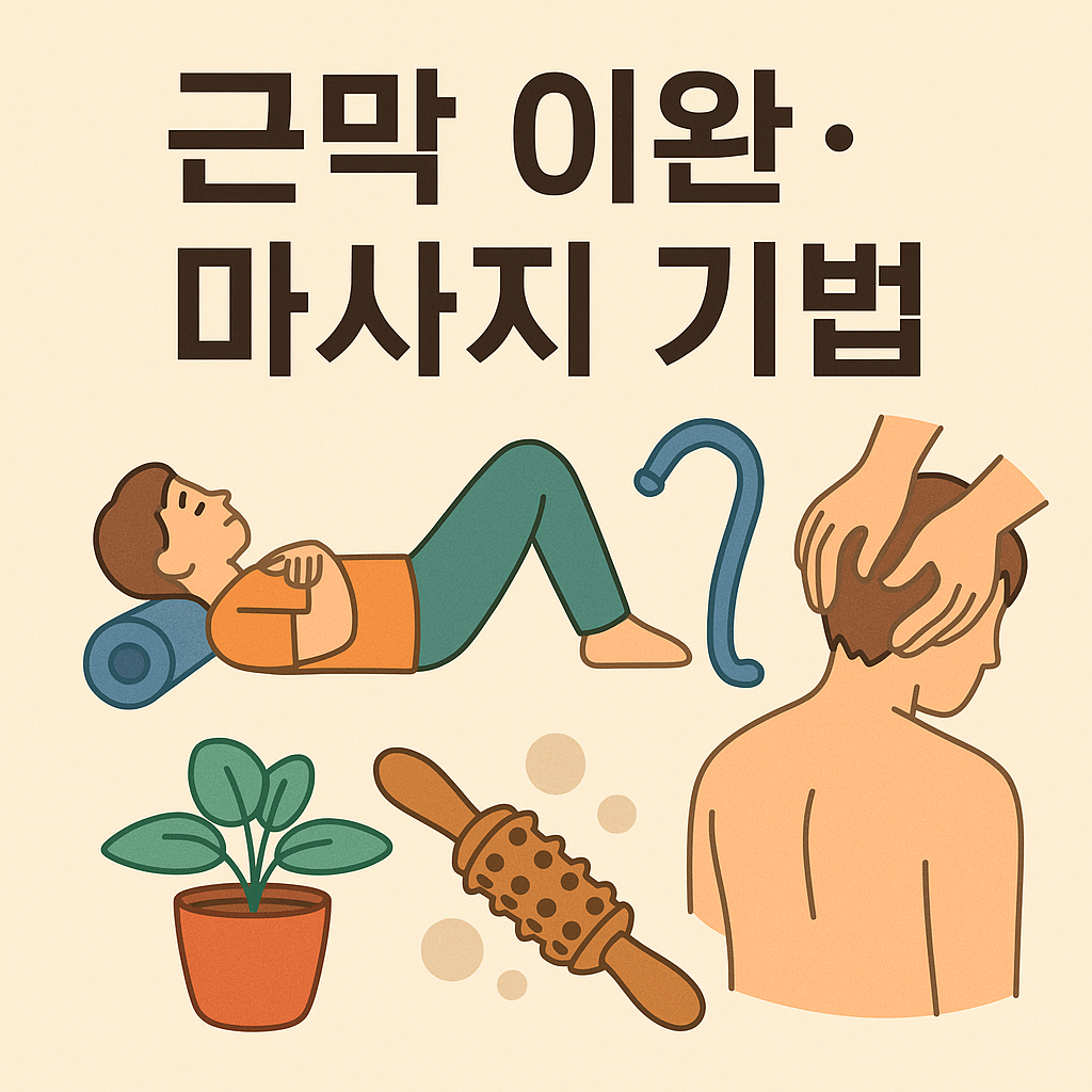 중년 근막 이완&middot;마사지 기법