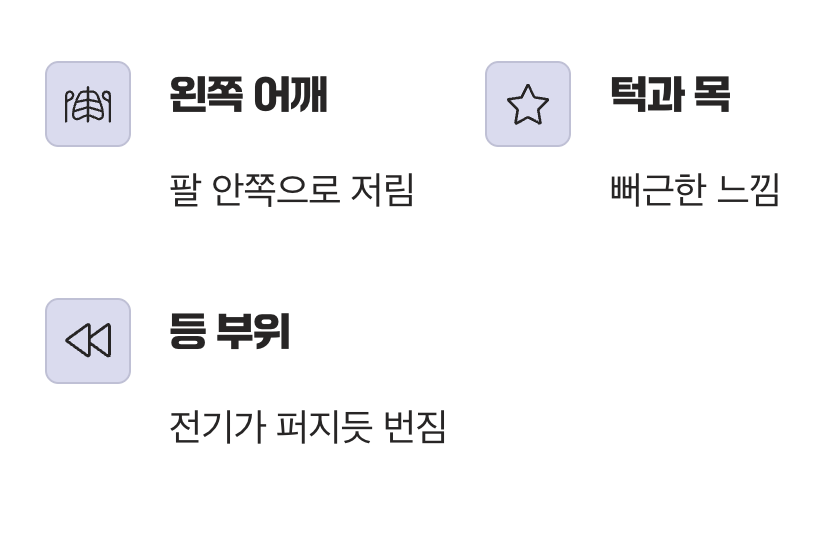 통증의 위치, 가슴을 넘어 '다른 곳'으로
