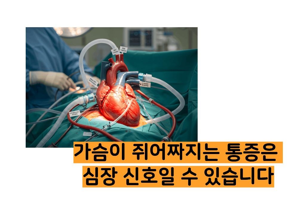 심장이 쪼이는 느낌