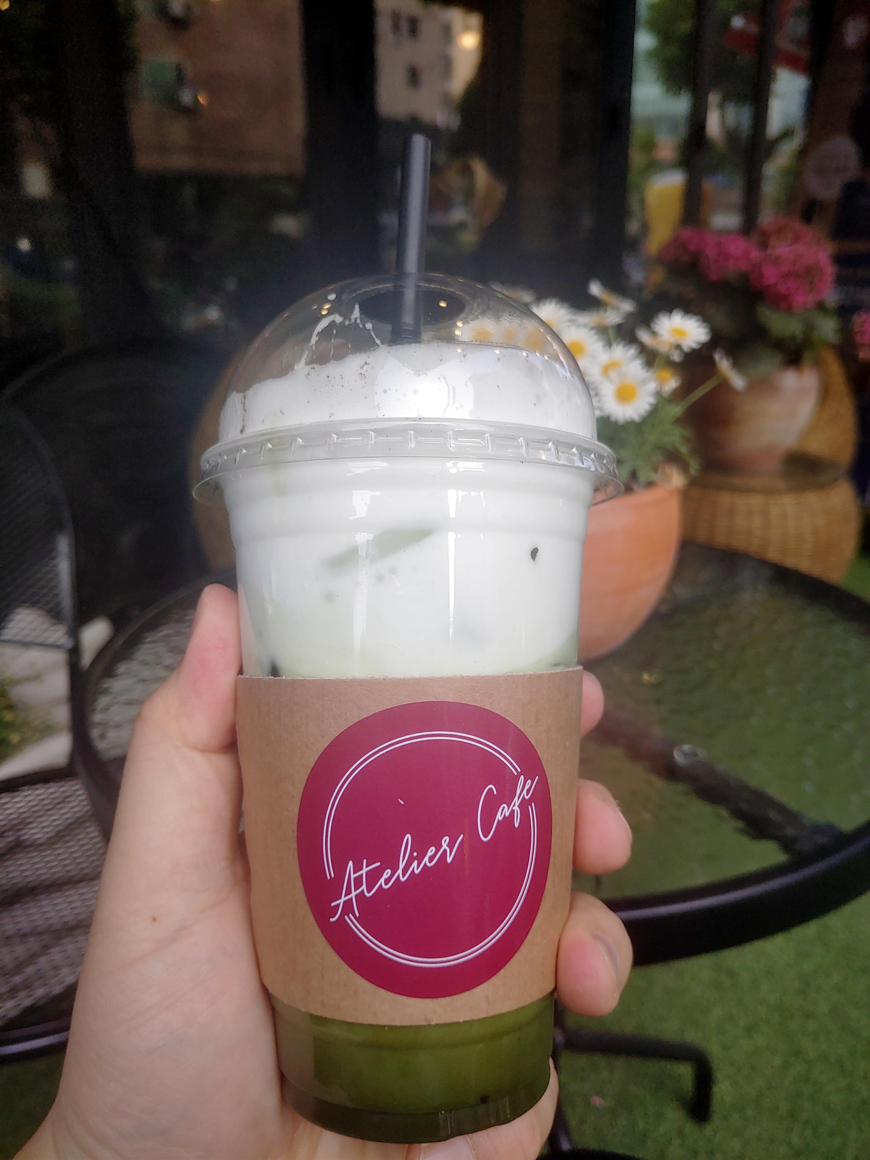 부평카페 아뜰리에의 말차라떼