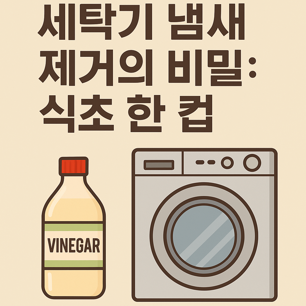 세탁기 냄새 제거의 비밀