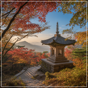 2025년 단풍 절정 시기 – 수도권·충청권 단풍 명소 가상 이미지