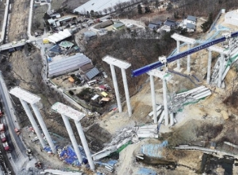 안성 고속도로 교각 붕괴 10명 사상 시공사 압수수색