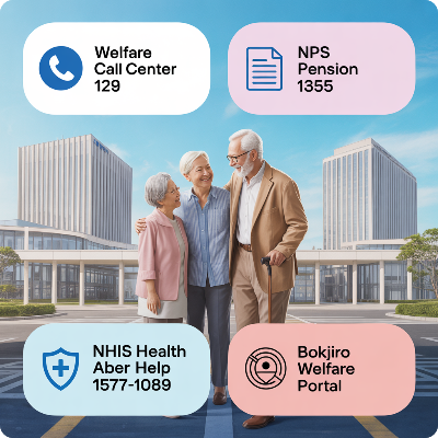 65세 이상 노인(고령자) 혜택 지원금 이미지