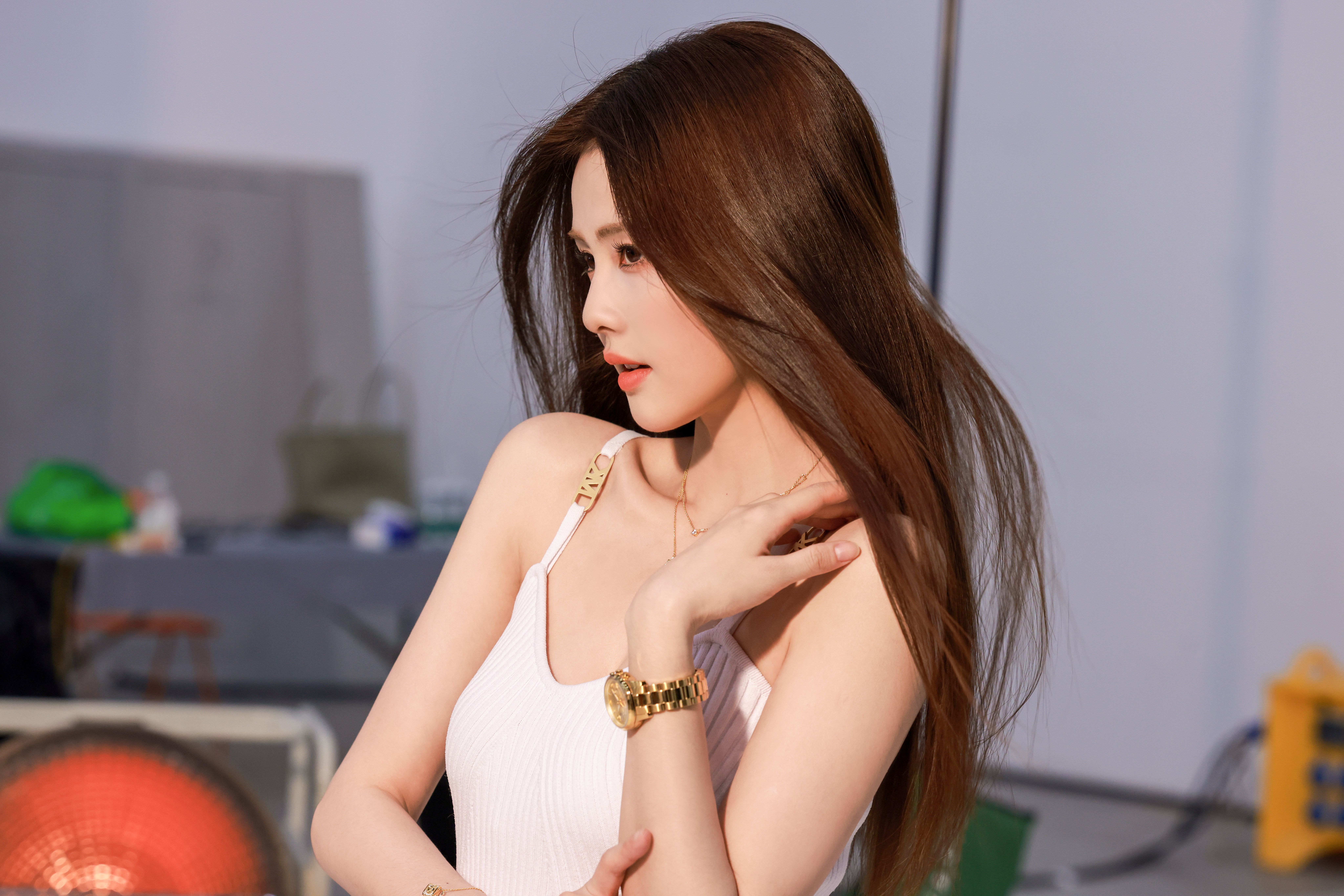 도발적인 표정의 백록