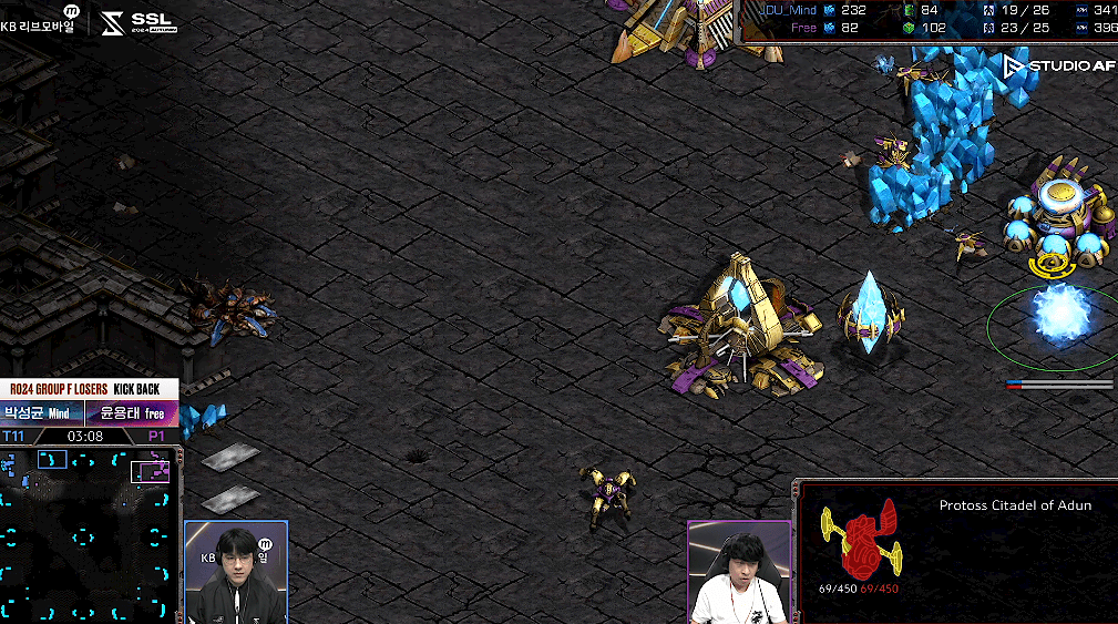 24강 F조 패자전 초반빌드