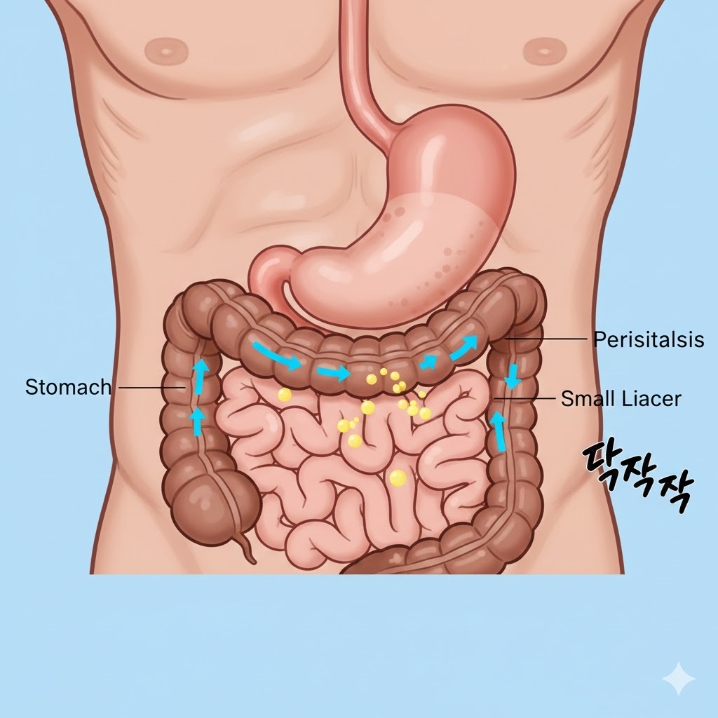 사람의 복부 단면