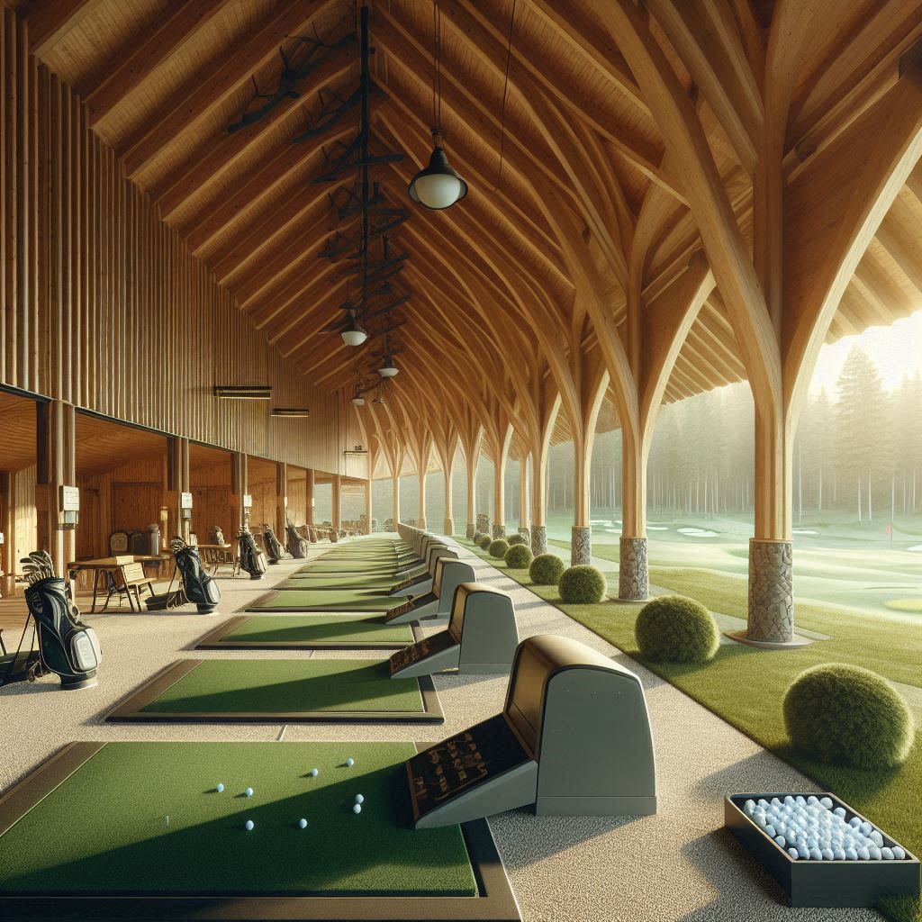 실외골프연습장 배경
