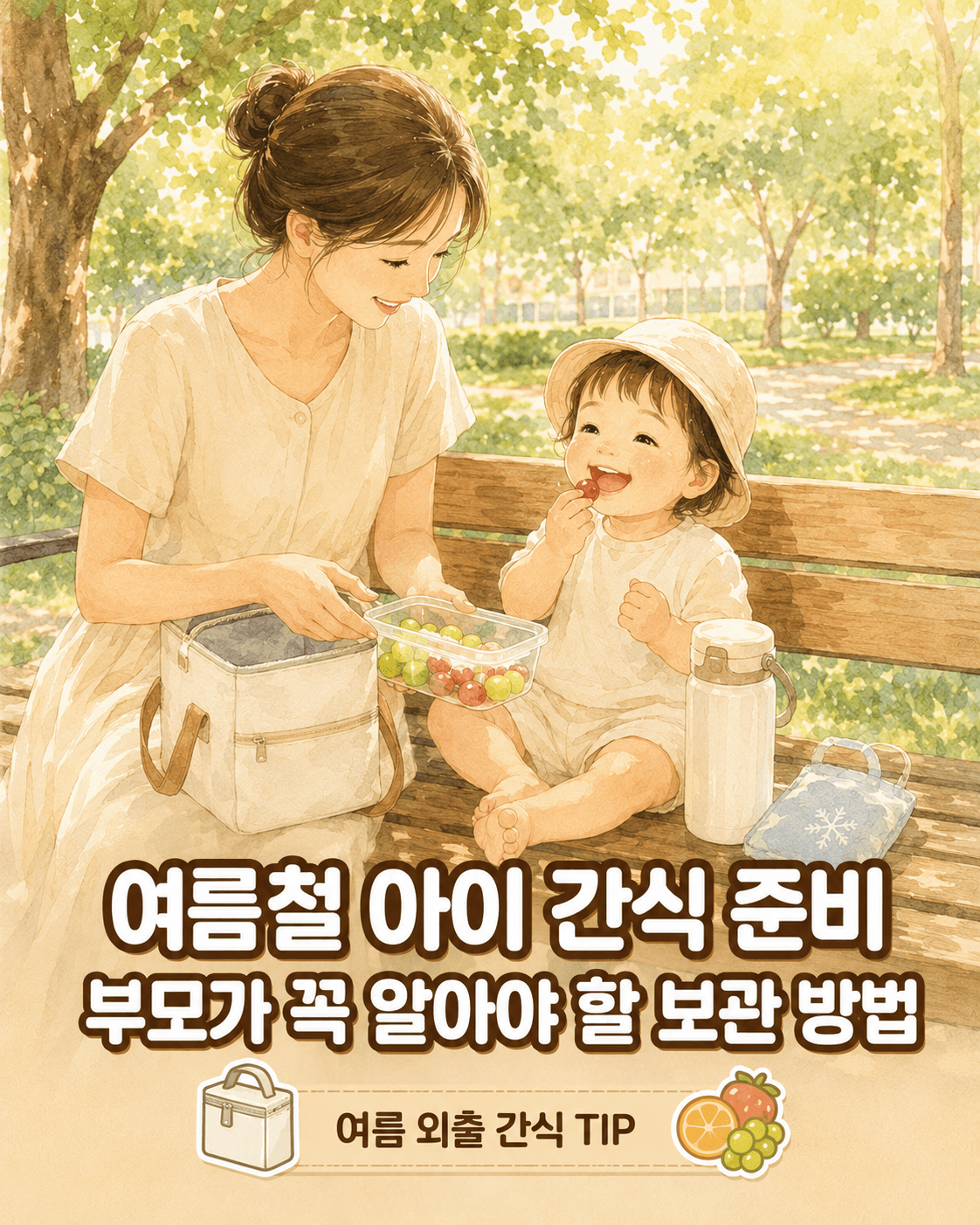 여름철 아이 간식 준비, 부모가 꼭 알아야 할 보관 방법