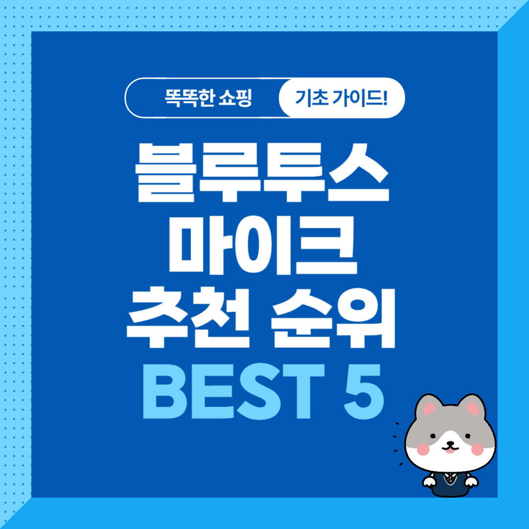 가성비 블루투스 마이크 추천 순위 비교