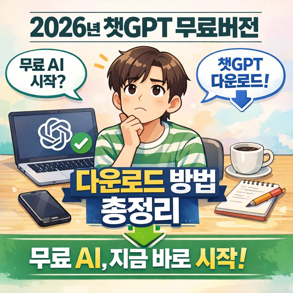 2026년 챗GPT 무료버전 다운로드, GPT-5.4 무료 이미지 생성 프롬프트 공개