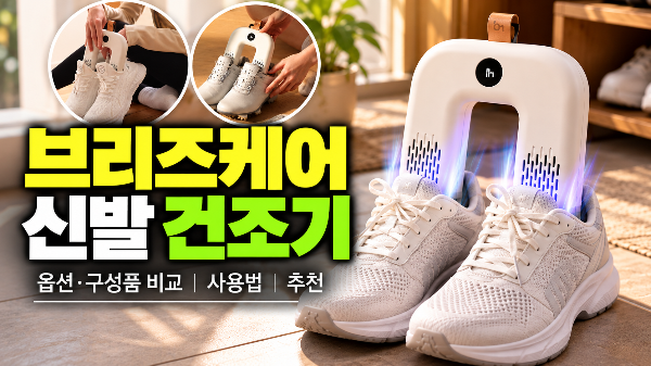 본앤메이드 신발청정가전 브리즈케어 휴대용 무선 UV-C 신발 건조기 추천 최저가 확인 전, 옵션과 구성품 비교