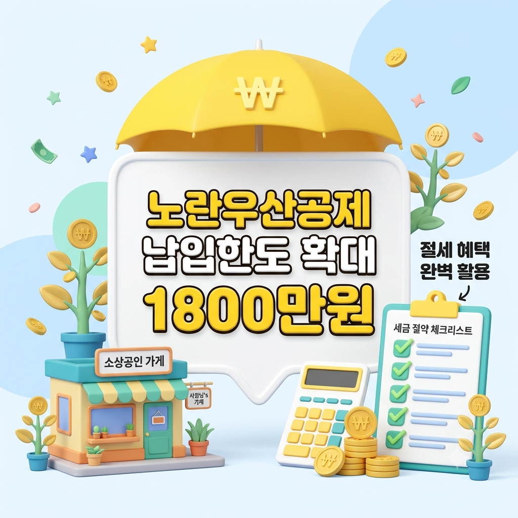 노란우산공제 납입한도 1800만원 확대 썸네일