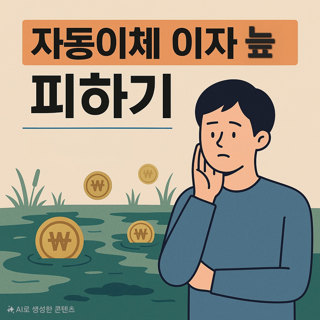 자동이체 이자 늪 피하기