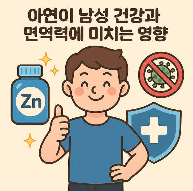 아연이 남성건강과 면역력에 미치는 영향