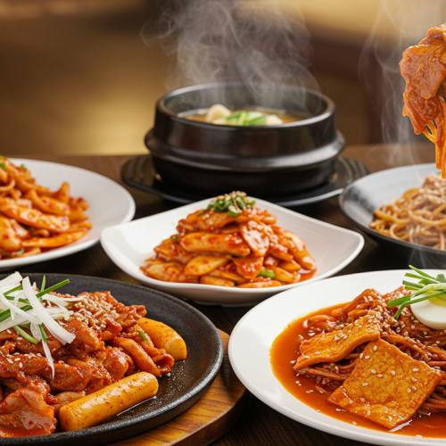 K푸드 대표하는 음식 사진