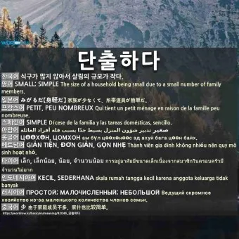 단출하다 단촐하다 맞춤법 사용 예시_6