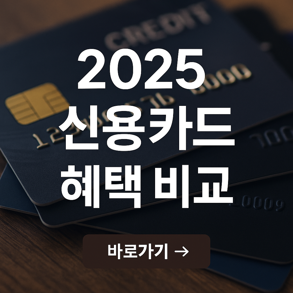 2025 신용카드 혜택비교