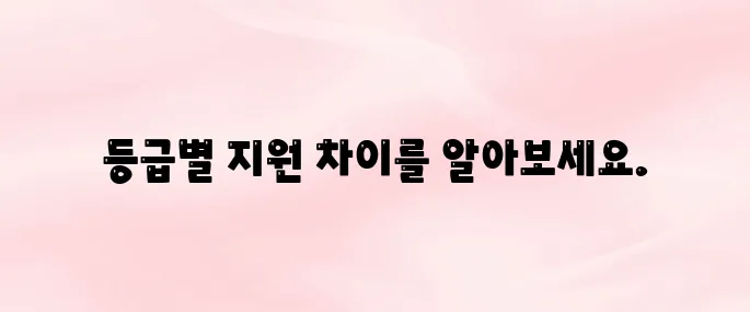노인장기요양등급별 혜택 1~5등급 지원내용·본인부담금 차이 (2025 최신)