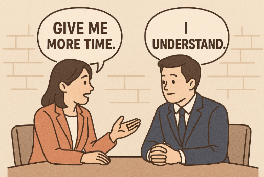 명도 협상 준비 절차 대화 스크립트