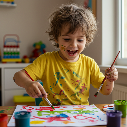 유아 아동의 부모 학습: 남자 아이의 미술 놀이