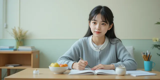 비타민 c 과다복용보다 균형 잡힌 음식과 함께 섭취하는 생활 장면