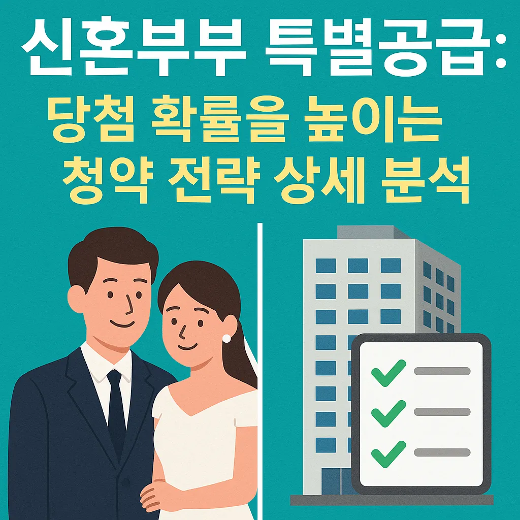 신혼부부 특별공급: 당첨 확률을 높이는 청약 전략