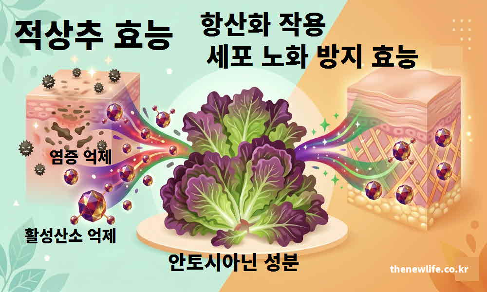 적상추 효능 항산화 작용 세포 노화 방지