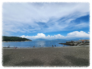 만성리 검은모래해변