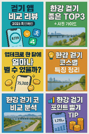 걷기만 해도 돈 벌어요? 한강에서 시작한 앱테크 부업 일상