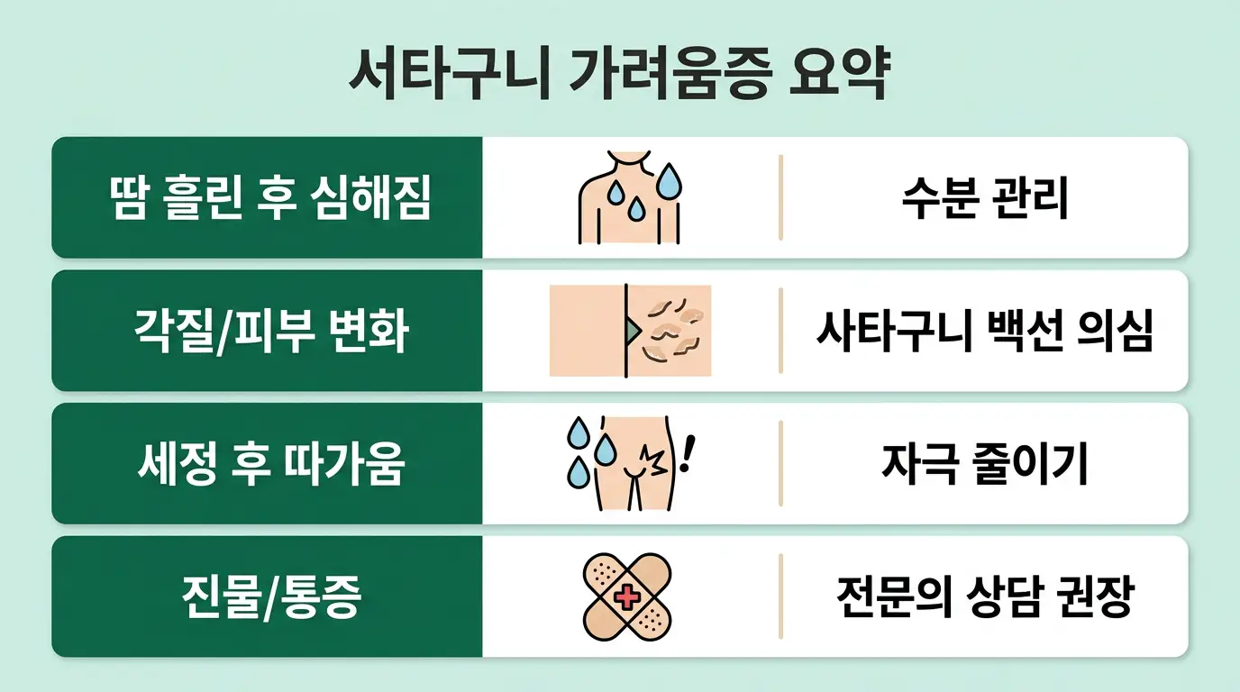 재발 줄이는 체크리스트