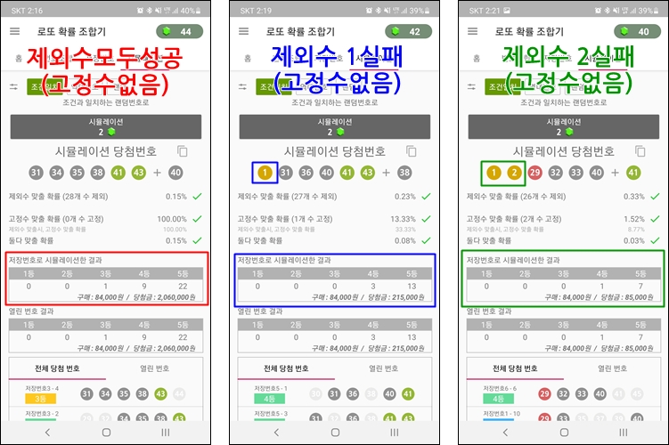 최소3등보장 6개그룹 모든 당첨결과