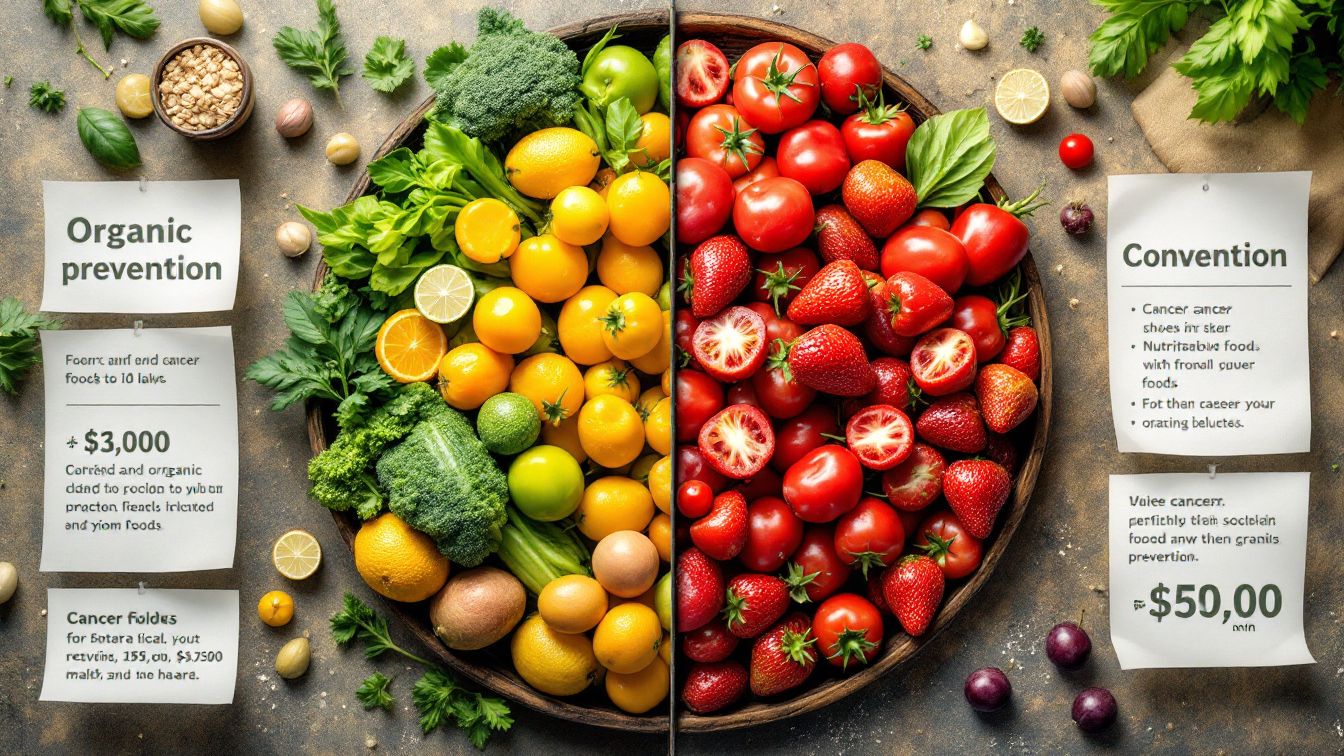 organic and conventional foods